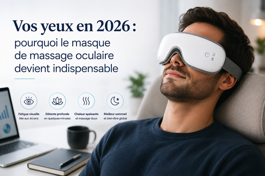 Vos yeux en 2026 : pourquoi le masque de massage oculaire devient indispensable